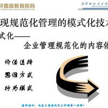 企业规范化管理 内涵、实施技术与方法